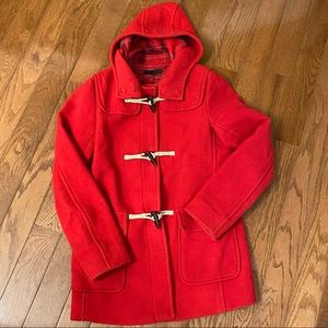 Uniqlo duffle coat red